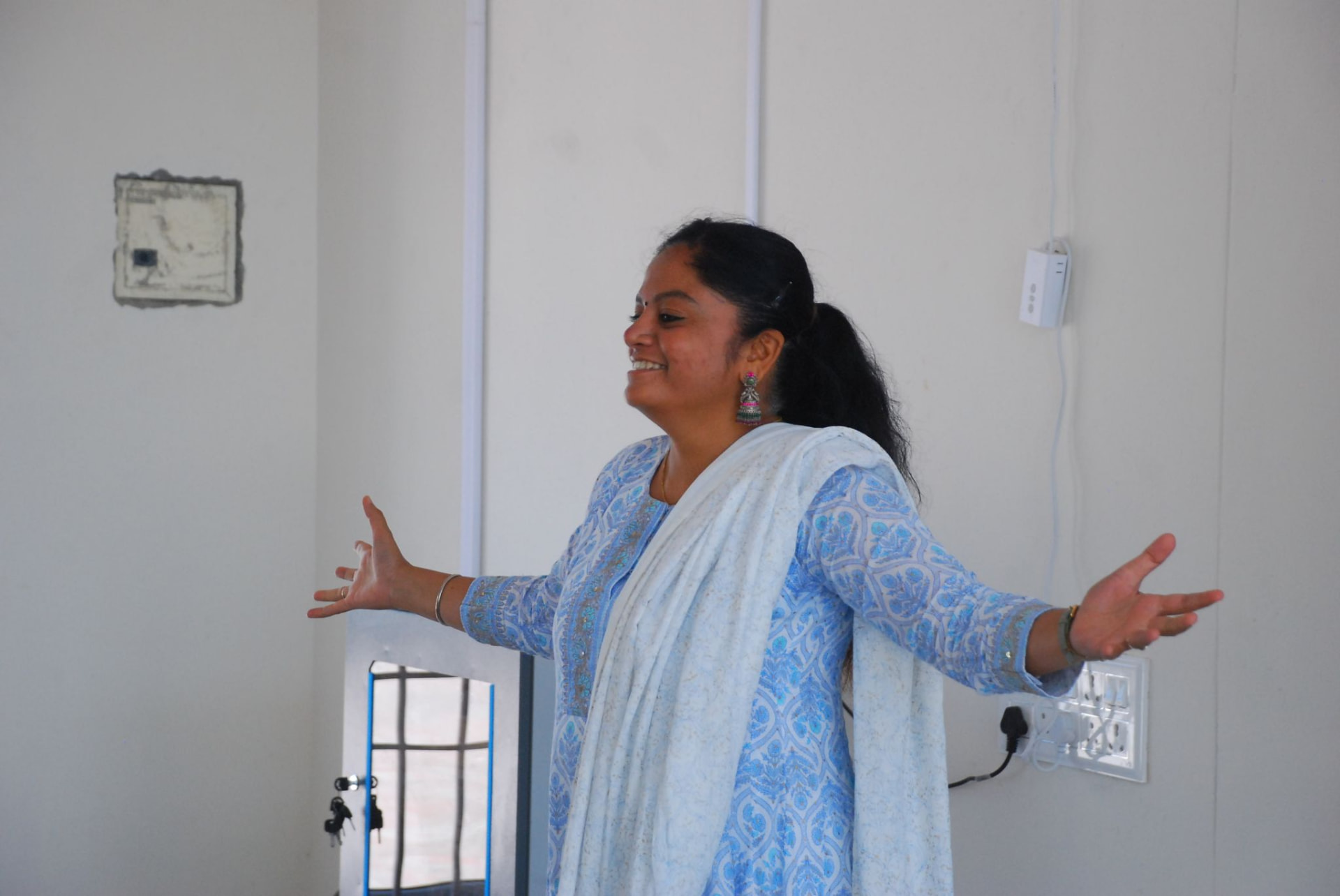 Subhavahini Seetharaman in a live workshop